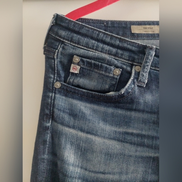Ag Adriano Goldschmied The Stilt Cigarette Leg Jeans Size 29 Distressed - Picture 5 of 7